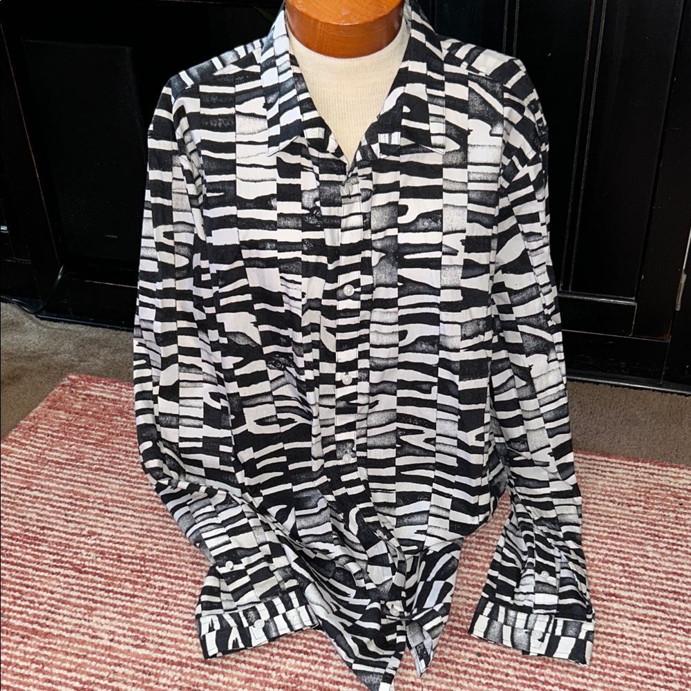 INC International Concepts Animal Print Shirt
